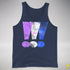 Drag Pride Grunge Exclamation Points Premium Tank Top - Navy
